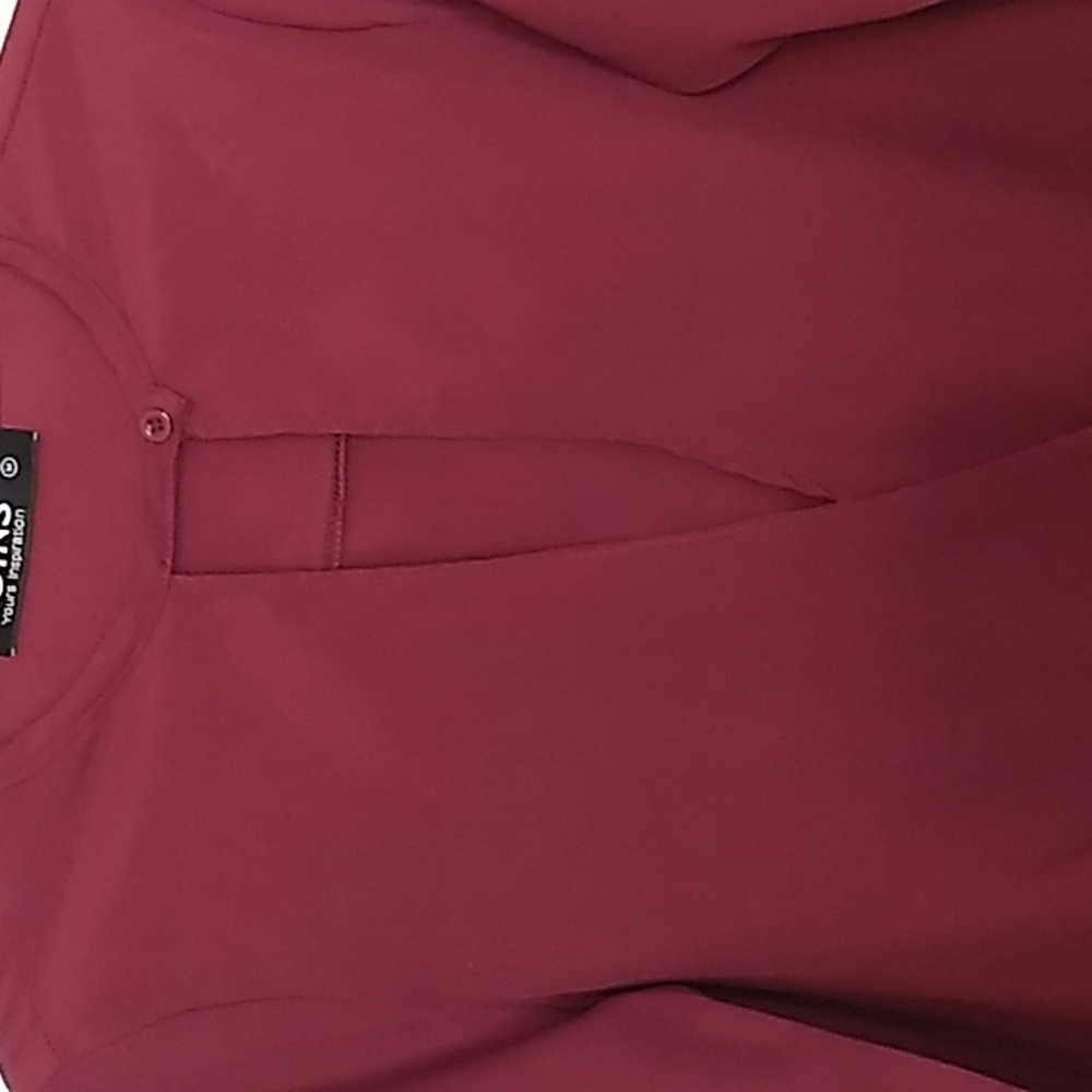Faux wrap blouse